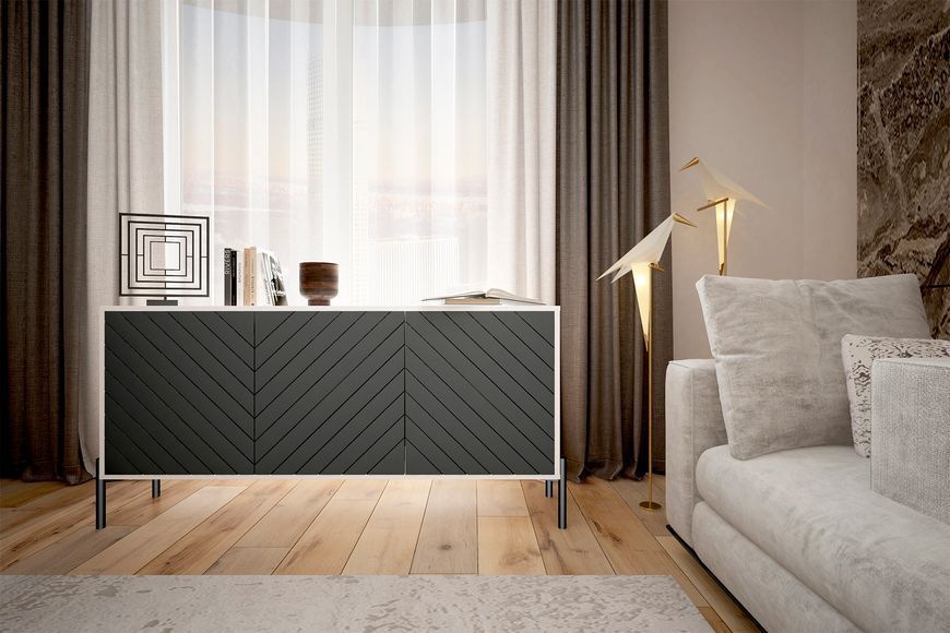 Тумба для TV GlacierGrove-4 (нимфея альба и 7016, 1680х400х76,5 мм) ltmb-mrnt4-nmf-lb-7016 фото