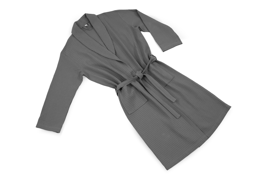 Халат вафельный Сансет (женский, oversize, хлопок, серый) IMI m-hl-vf-snst-jn-sr фото