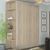 Шкаф-купе Мираж-8 (120 &times; 45 &times; 240 см, угловые полки, дуб сонома) m-shk-mr8-12-45-db-snm фото