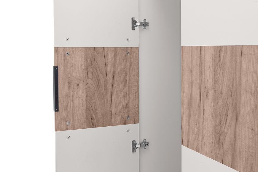Шафа Поларо-1 (90 &times; 45 &times; 200 см, кашемір + дуб крафт сірий) md-sh-vzt-ksh-db-kr-sr фото