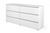 Комод SleekLine-3 6ШУХ (нимфея альба, 160x43x80 см) IMI lkmd-nrd3-nmf-lb фото