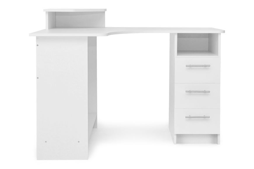 Стіл комп'ютерний Luxi (120х88х75/89 см, білий) phtn-kmpkt-bl фото