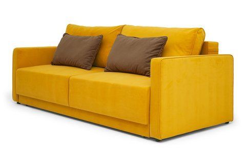 Диван Palermo (106 &times; 222 см, желтый с коричневым) IMI Premium mpr-d-plrm-ll-45-12 фото