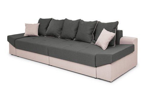 Диван Grande (114 &times; 308 см, серый с бежевым) IMI Premium mpr-d-grnd-bgm-35-33 фото