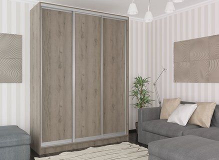 Шкаф-купе Мираж-5 (180 &times; 45 &times; 240 см, крафт серый) m-shk-mr-5-18-45-krsr-sr фото