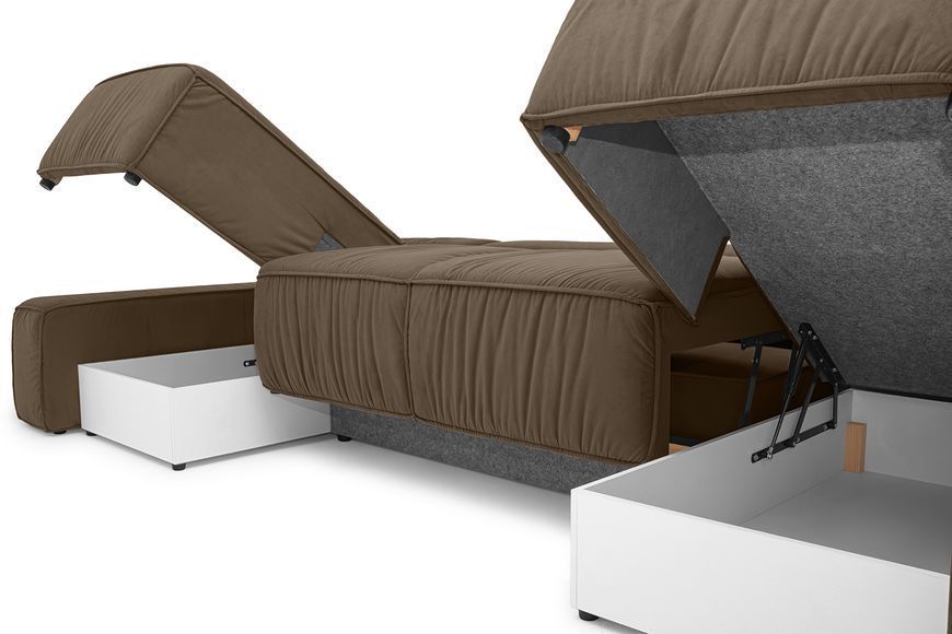 Кутовий диван Abel П (186 х 393 см, коричневий) IMI Premium mpr-kd-bl-p-ll-12 фото