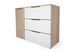 Комод ModaWave-1 (дуб сонома и нимфея альба, 120х43х86 см) lkmd-krsh-db-snm-nmf-lb фото 2