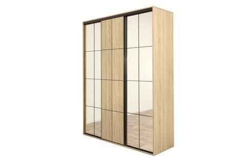 Шафа-купе Нарнія (180 &times; 45 &times; 240 см, з дзеркалом, дуб сонома світлий) m-shk-nrn-45-d-snm-dz фото