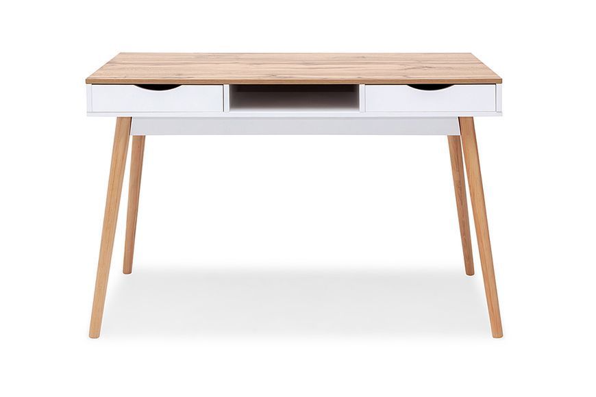 Стол письменный ContempoDesk-2 (нимфея альба и дуб аппалачи, 120х48х82 см) IMI lstl-skn2-db-ppl-nmf фото