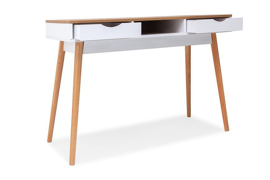 Стол письменный ContempoDesk-2 (нимфея альба и дуб аппалачи, 120х48х82 см) IMI lstl-skn2-db-ppl-nmf фото