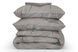 Комплект постільної білизни Артеміда-1 (євро, поліестер, наволочки: 50х70 см 2 шт та 70х70 см 2 шт, смужки, сірий) IMI m-ps-plst-rtmd-1-vr-sr-sm фото 4