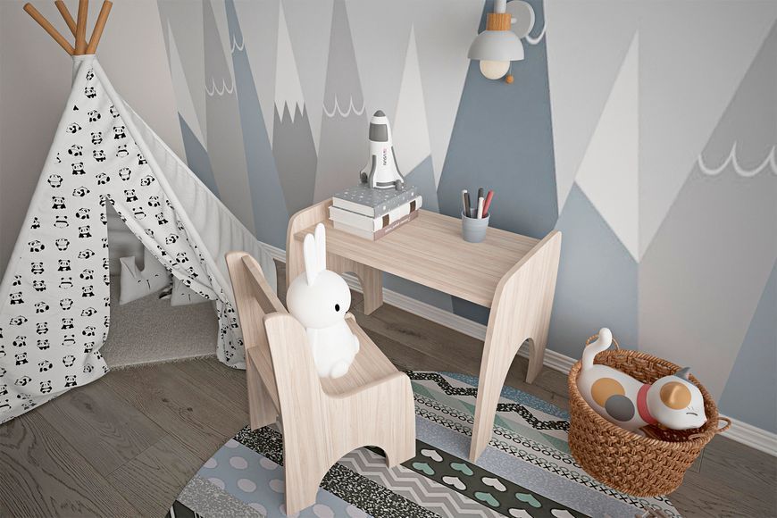 Детский набор стол и стульчик ArcticAlcove (самоа дымчатый) ldtnb-nm-lm-smp фото